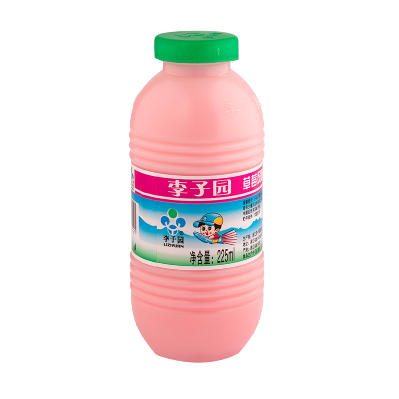 草莓韵味乳饮料，，单瓶净含量225ml